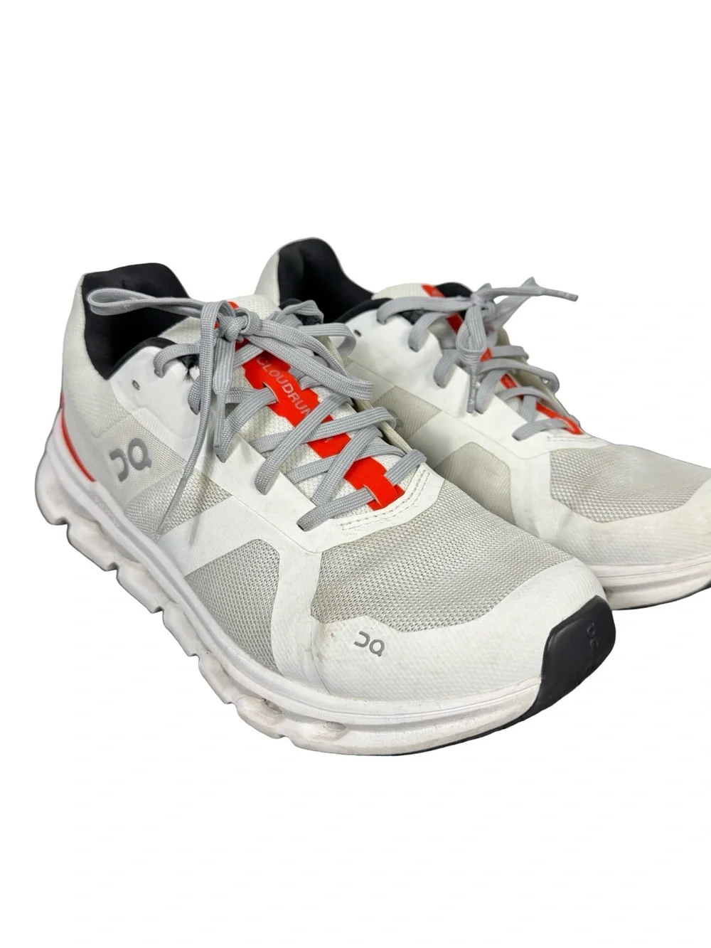 On Cloud Cloudrunner 2 Running Shoes White Undyed Flame Orange Women 8.5
